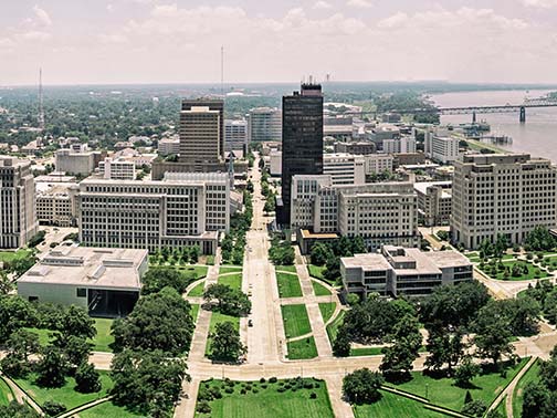 Downtown Baton Rouge, Louisiana.